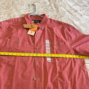 Duluth Trading Co.  Men's Red Button-Up Shirt